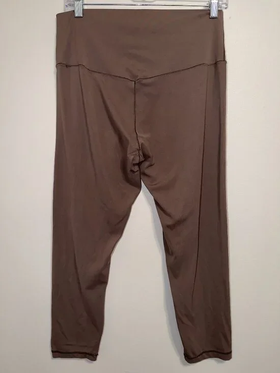 Offline Aerie Real Me Leggings XL High Rise 7/8 Short Inseam Brown - Picture 6 of 6